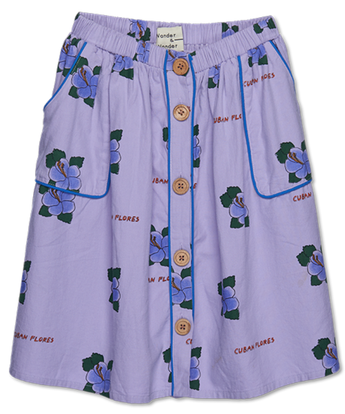 Wander&amp;Wonder 22SS Piping Skirt (lavender)