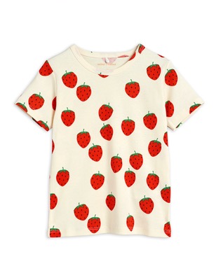 Strawberry aop ss tee - Offwhite