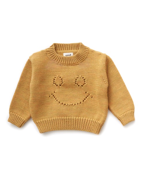 우프 21FW smiley sweater (sunfl)