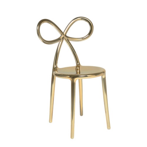[스크래치 할인  Qeeboo] Ribbon Chair Gold