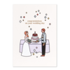 케이크 카드 - 웨딩 커플
