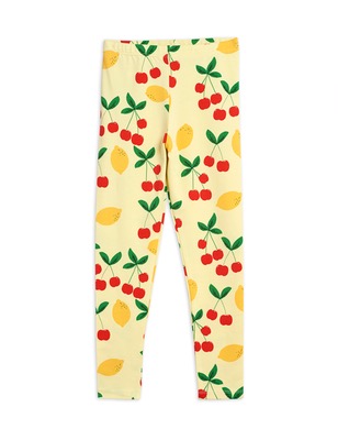 Cherry lemonade aop leggings  - Yellow
