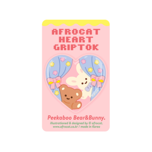 아프로캣 GRIPTOK_11.Peekaboo Bear&amp;Bunny 그립톡_11.Peekaboo Bear&amp;Bunny