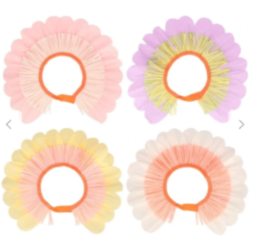 [MeriMeri]메리메리 / pastel flower paper bonnets ( set of 4)
