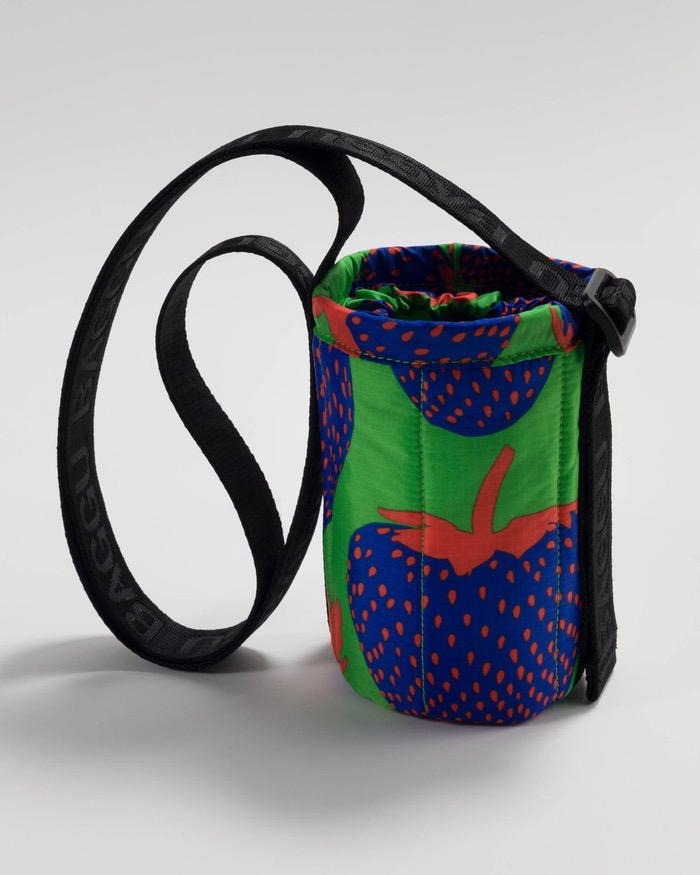 Puffy Water Bottle Sling -  Electric Strawberry Cobalt