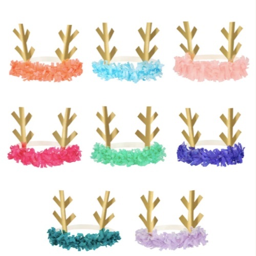 [MeriMeri] 메리메리/Reindeer Fringe Antler Headbands (x 8)
